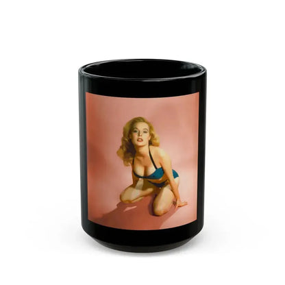 Betty Brosmer #223 (Vintage Female Icon) Black Coffee Mug 15oz - Go Mug Yourself