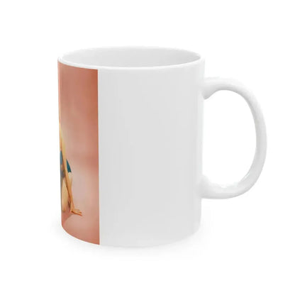 Betty Brosmer #223 (Vintage Female Icon) White Coffee Mug - Go Mug Yourself