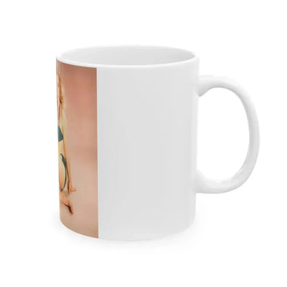 Betty Brosmer #224 (Vintage Female Icon) White Coffee Mug - Go Mug Yourself