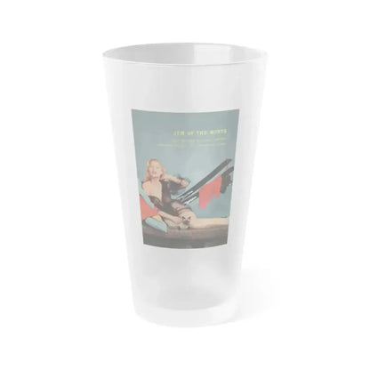 Betty Brosmer #225 (Vintage Female Icon) Frosted Pint Glass 16oz 16oz Frosted - Go Mug Yourself