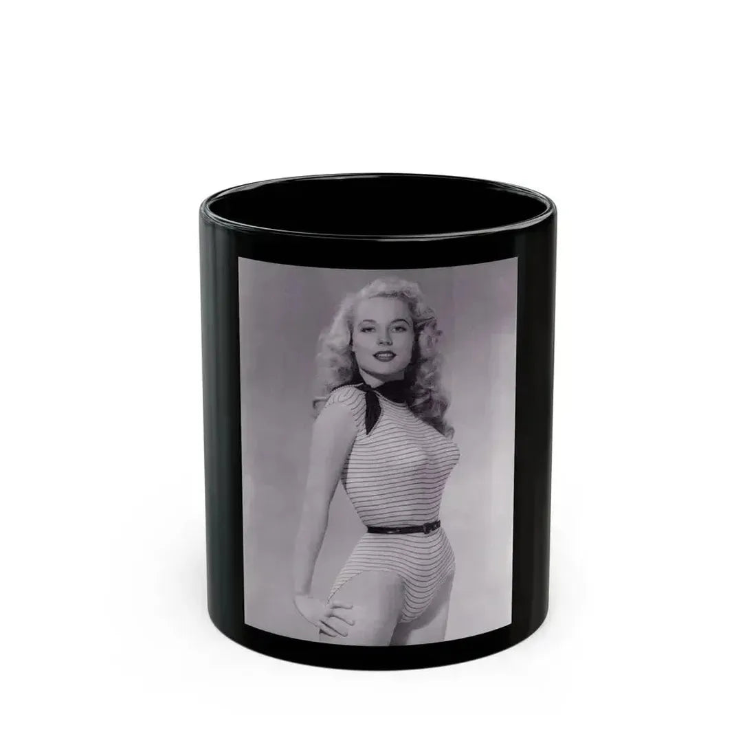 Betty Brosmer #233 (Vintage Female Icon) Black Coffee Mug 11oz - Go Mug Yourself