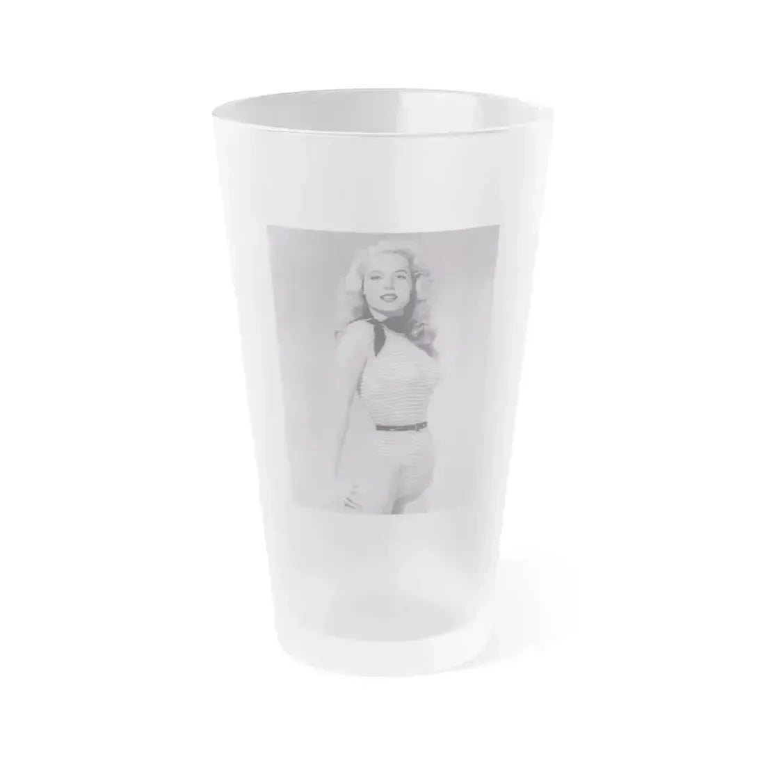 Betty Brosmer #233 (Vintage Female Icon) Frosted Pint Glass 16oz 16oz Frosted - Go Mug Yourself
