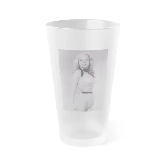 Betty Brosmer #233 (Vintage Female Icon) Frosted Pint Glass 16oz 16oz Frosted - Go Mug Yourself