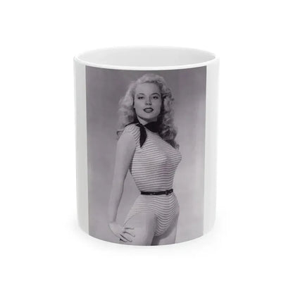 Betty Brosmer #233 (Vintage Female Icon) White Coffee Mug 11oz - Go Mug Yourself