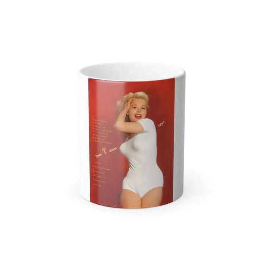 Betty Brosmer #234 - 1 Page Full Color Pin-Up from Jem Mag. May '57 (Vintage Female Icon) Color Changing Mug 11oz 11oz - Go Mug Yourself