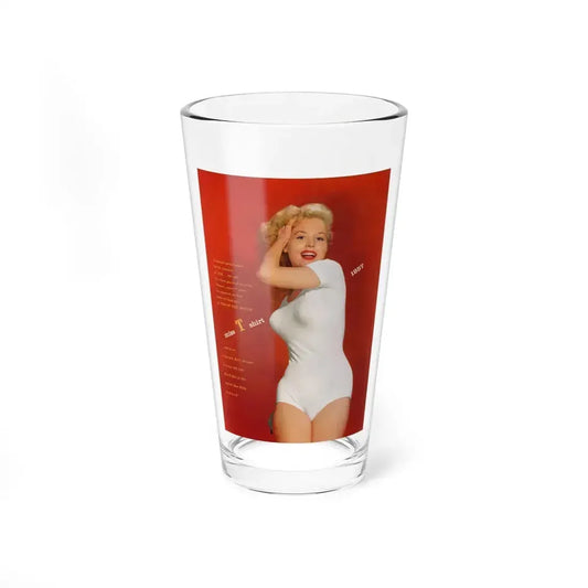 Betty Brosmer #234 - 1 Page Full Color Pin-Up from Jem Mag. May '57 (Vintage Female Icon) Pint Glass 16oz 16oz - Go Mug Yourself