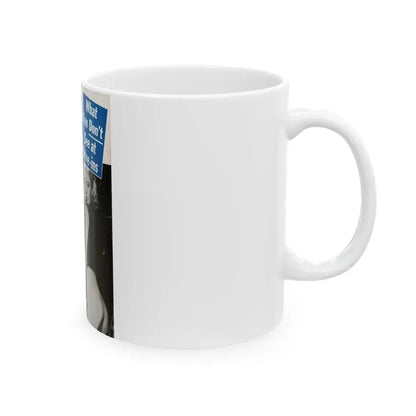 Betty Brosmer #235 - Betty on Cover of PIC Digest Mag. May '57 (Vintage Female Icon) White Coffee Mug - Go Mug Yourself