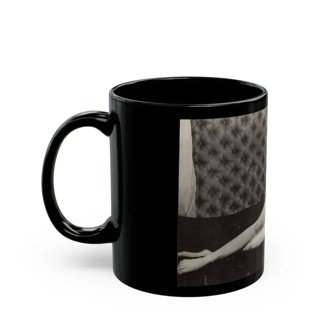 Betty Brosmer #239 - Index has 1 B&W Photo of Betty from Jem Mag. Vol. 1 #01 Nov. '56 (Vintage Female Icon) Black Coffee Mug - Go Mug Yourself