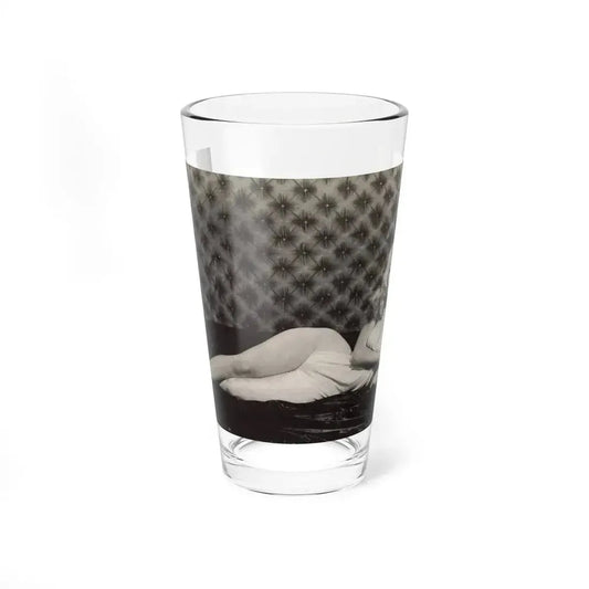 Betty Brosmer #239 - Index has 1 B&W Photo of Betty from Jem Mag. Vol. 1 #01 Nov. '56 (Vintage Female Icon) Pint Glass 16oz 16oz - Go Mug Yourself