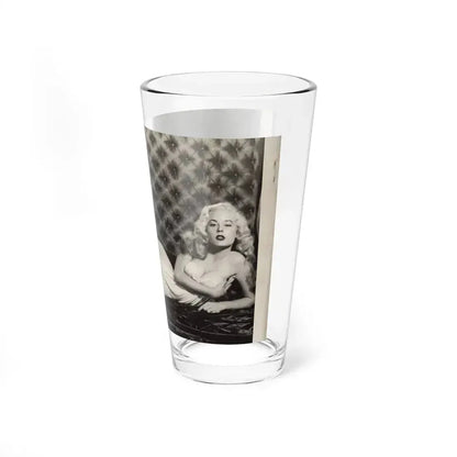 Betty Brosmer #239 - Index has 1 B&W Photo of Betty from Jem Mag. Vol. 1 #01 Nov. '56 (Vintage Female Icon) Pint Glass 16oz - Go Mug Yourself