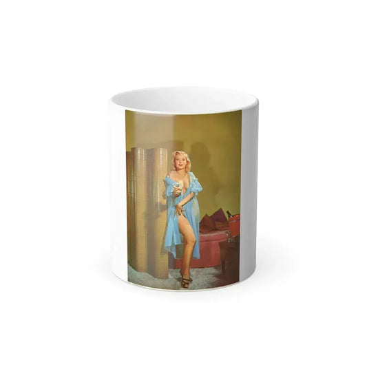 Betty Brosmer #242 - 12x16 Full Color Pin-Up Poster from 50's (Vintage Female Icon) Color Changing Mug 11oz 11oz - Go Mug Yourself
