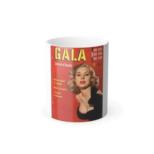 Betty Brosmer #243 - Betty on Cover of GALA Mag. Cover (Vintage Female Icon) Color Changing Mug 11oz 11oz - Go Mug Yourself