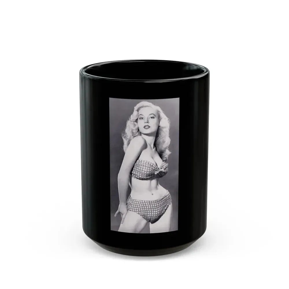 Betty Brosmer #39 (Vintage Female Icon) Black Coffee Mug 15oz - Go Mug Yourself