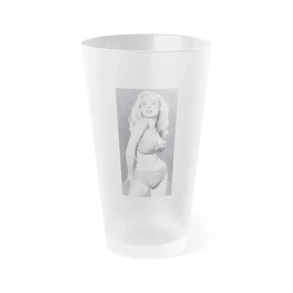 Betty Brosmer #39 (Vintage Female Icon) Frosted Pint Glass 16oz 16oz Frosted - Go Mug Yourself