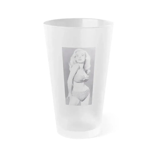 Betty Brosmer #39 (Vintage Female Icon) Frosted Pint Glass 16oz 16oz Frosted - Go Mug Yourself