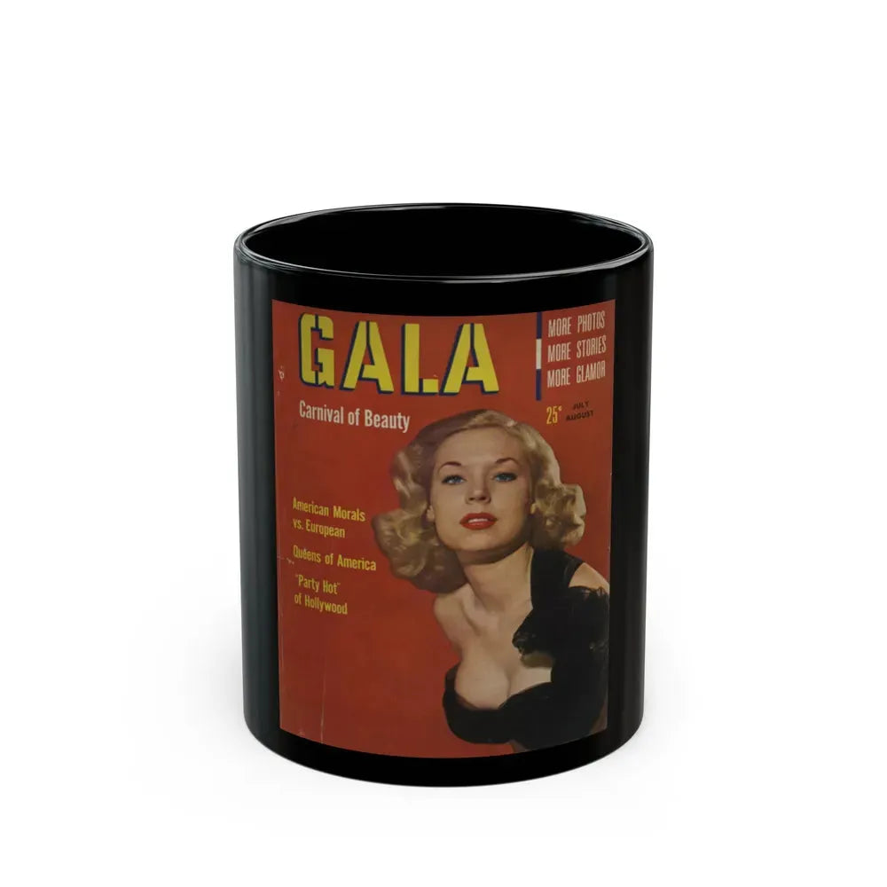 Betty Brosmer #61 - Mag. Cover (Vintage Female Icon) Black Coffee Mug 11oz - Go Mug Yourself