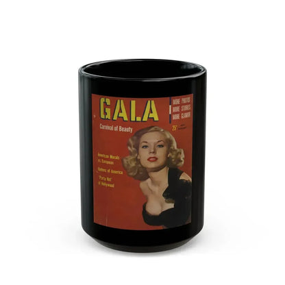 Betty Brosmer #61 - Mag. Cover (Vintage Female Icon) Black Coffee Mug 15oz - Go Mug Yourself