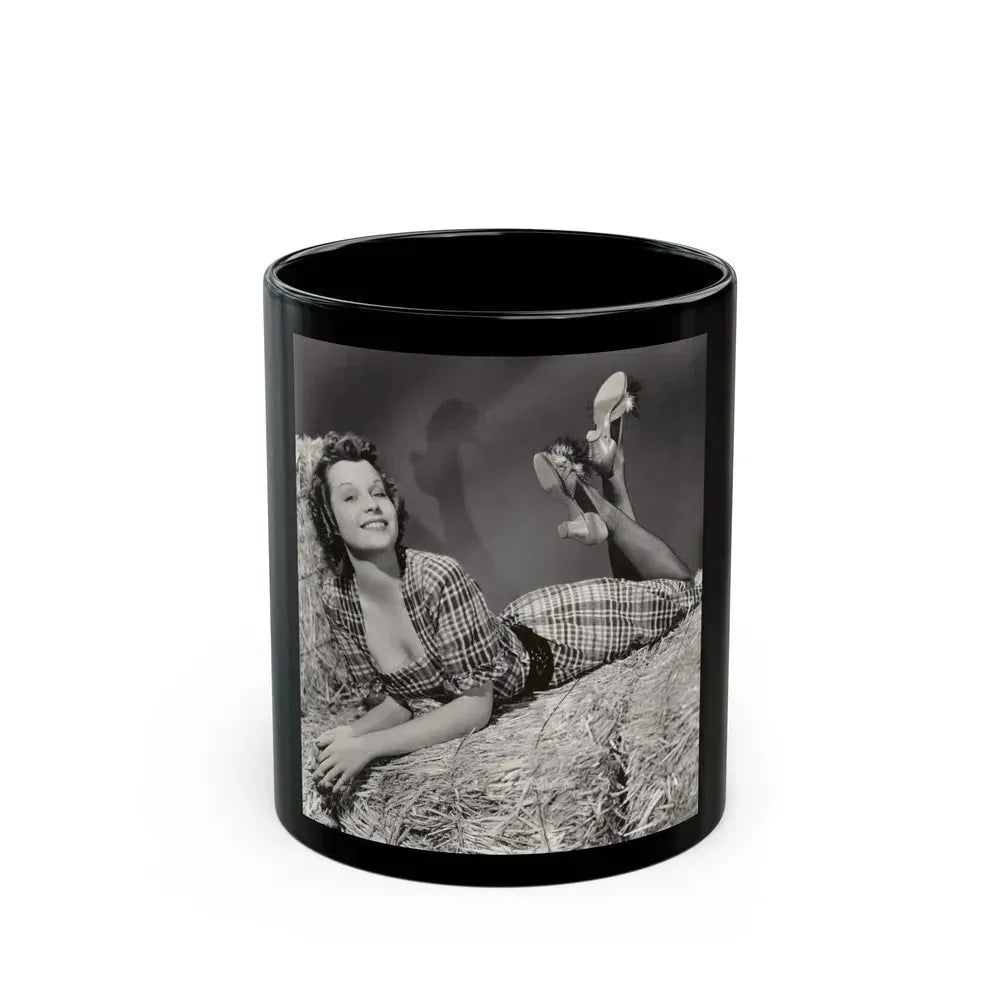 Betty Field #01 (Vintage Female Icon) Black Coffee Mug 11oz - Go Mug Yourself