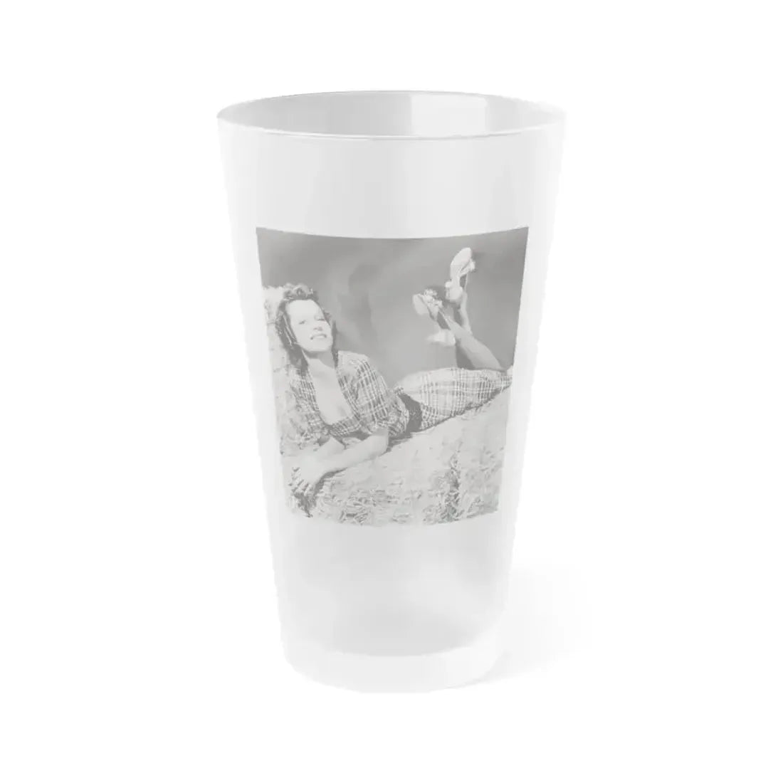 Betty Field #01 (Vintage Female Icon) Frosted Pint Glass 16oz 16oz Frosted - Go Mug Yourself