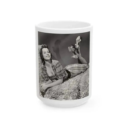 Betty Field #01 (Vintage Female Icon) White Coffee Mug 15oz - Go Mug Yourself