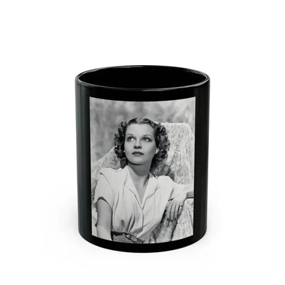 Betty Field #02 (Vintage Female Icon) Black Coffee Mug 11oz - Go Mug Yourself