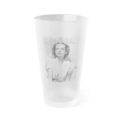 Betty Field #02 (Vintage Female Icon) Frosted Pint Glass 16oz 16oz Frosted - Go Mug Yourself