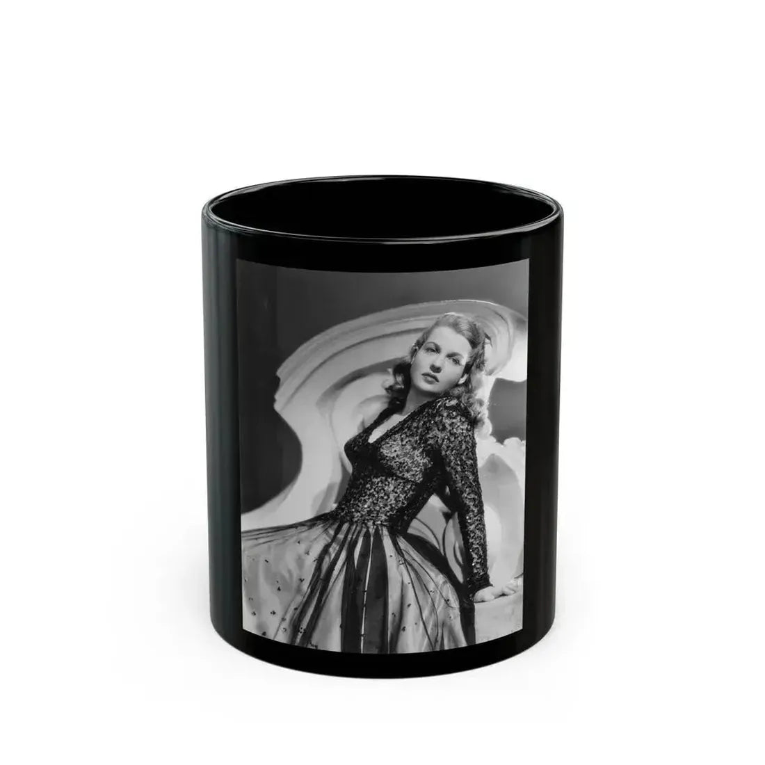 Betty Field #03 (Vintage Female Icon) Black Coffee Mug 11oz - Go Mug Yourself
