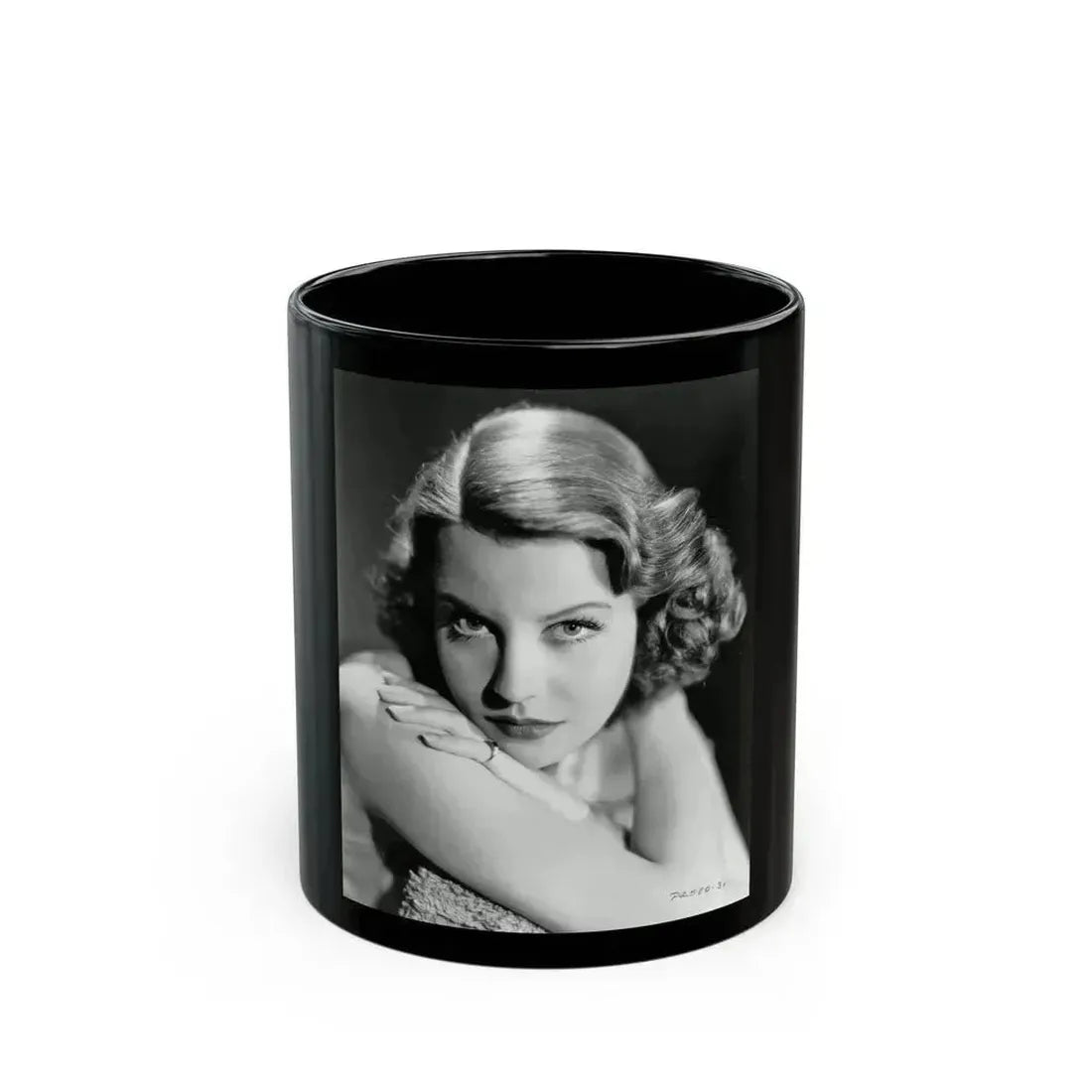 Betty Field #04 (Vintage Female Icon) Black Coffee Mug 11oz - Go Mug Yourself