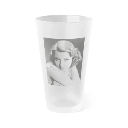 Betty Field #04 (Vintage Female Icon) Frosted Pint Glass 16oz 16oz Frosted - Go Mug Yourself