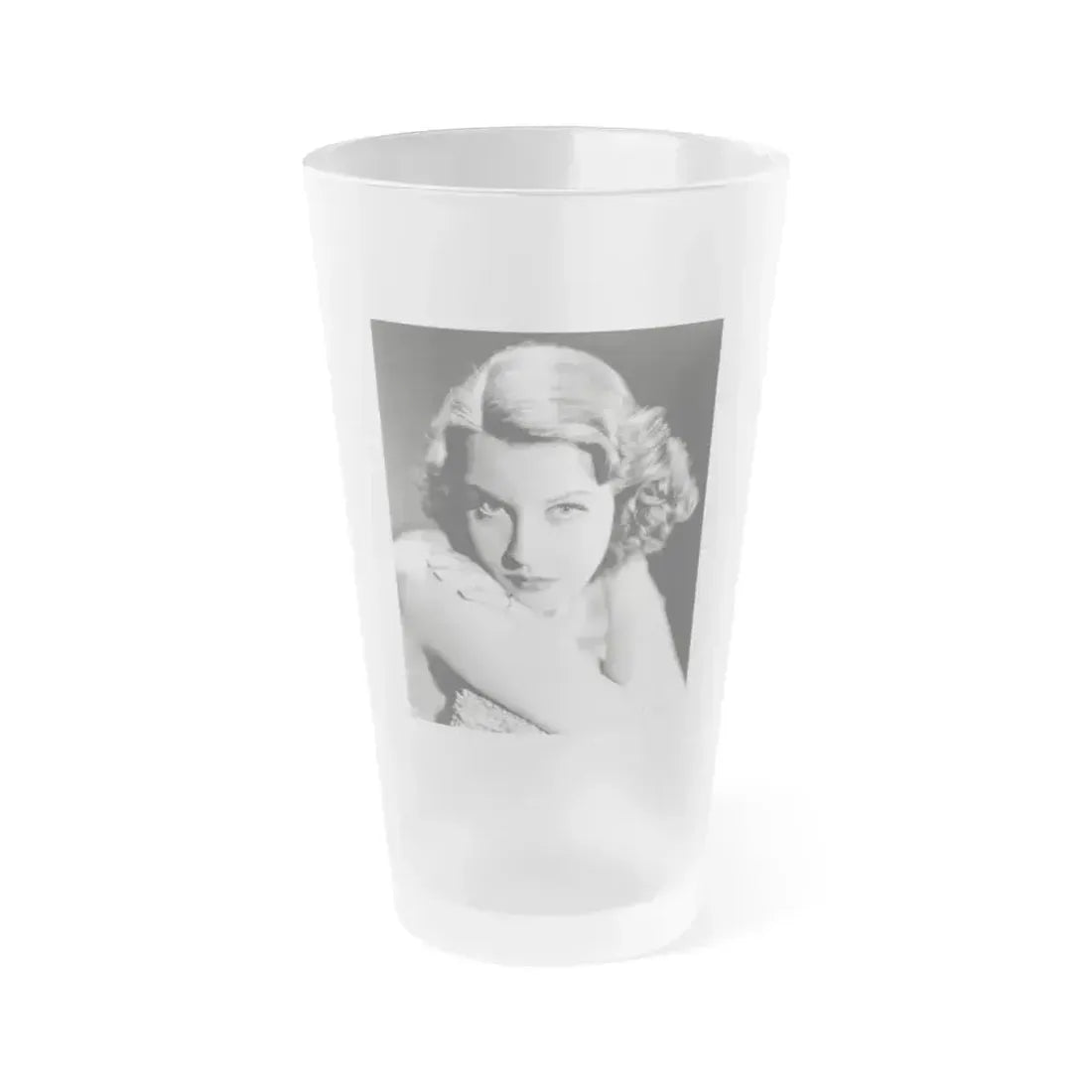 Betty Field #04 (Vintage Female Icon) Frosted Pint Glass 16oz 16oz Frosted - Go Mug Yourself