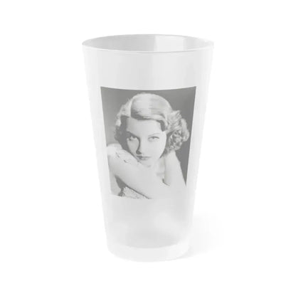 Betty Field #04 (Vintage Female Icon) Frosted Pint Glass 16oz 16oz Frosted - Go Mug Yourself