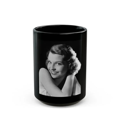 Betty Field #05 (Vintage Female Icon) Black Coffee Mug 15oz - Go Mug Yourself