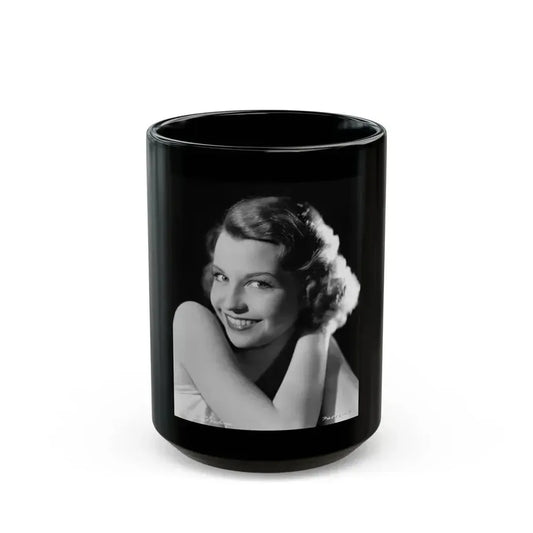 Betty Field #05 (Vintage Female Icon) Black Coffee Mug 15oz - Go Mug Yourself
