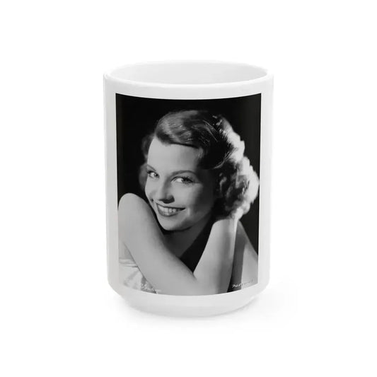 Betty Field #05 (Vintage Female Icon) White Coffee Mug 15oz - Go Mug Yourself