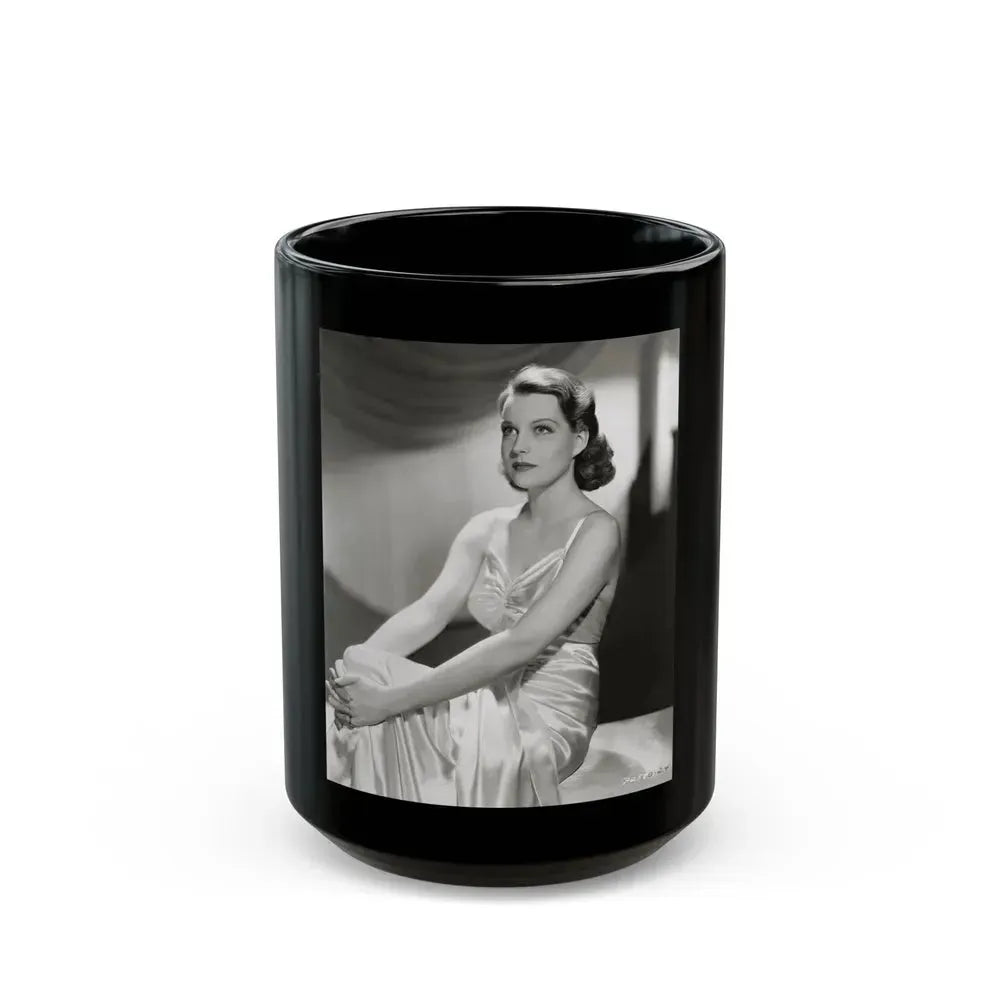 Betty Field #06 (Vintage Female Icon) Black Coffee Mug 15oz - Go Mug Yourself