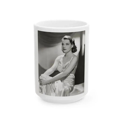 Betty Field #06 (Vintage Female Icon) White Coffee Mug 15oz - Go Mug Yourself