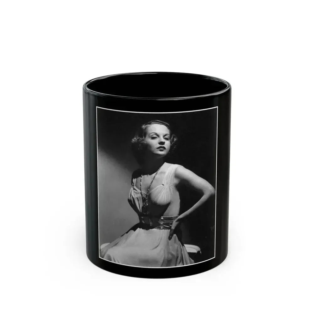 Betty Field #08 (Vintage Female Icon) Black Coffee Mug 11oz - Go Mug Yourself