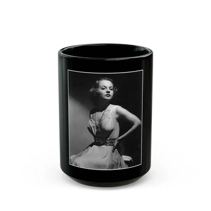 Betty Field #08 (Vintage Female Icon) Black Coffee Mug 15oz - Go Mug Yourself