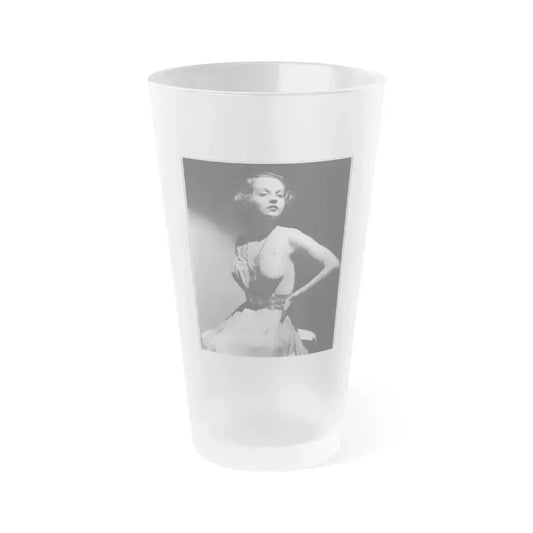 Betty Field #08 (Vintage Female Icon) Frosted Pint Glass 16oz 16oz Frosted - Go Mug Yourself