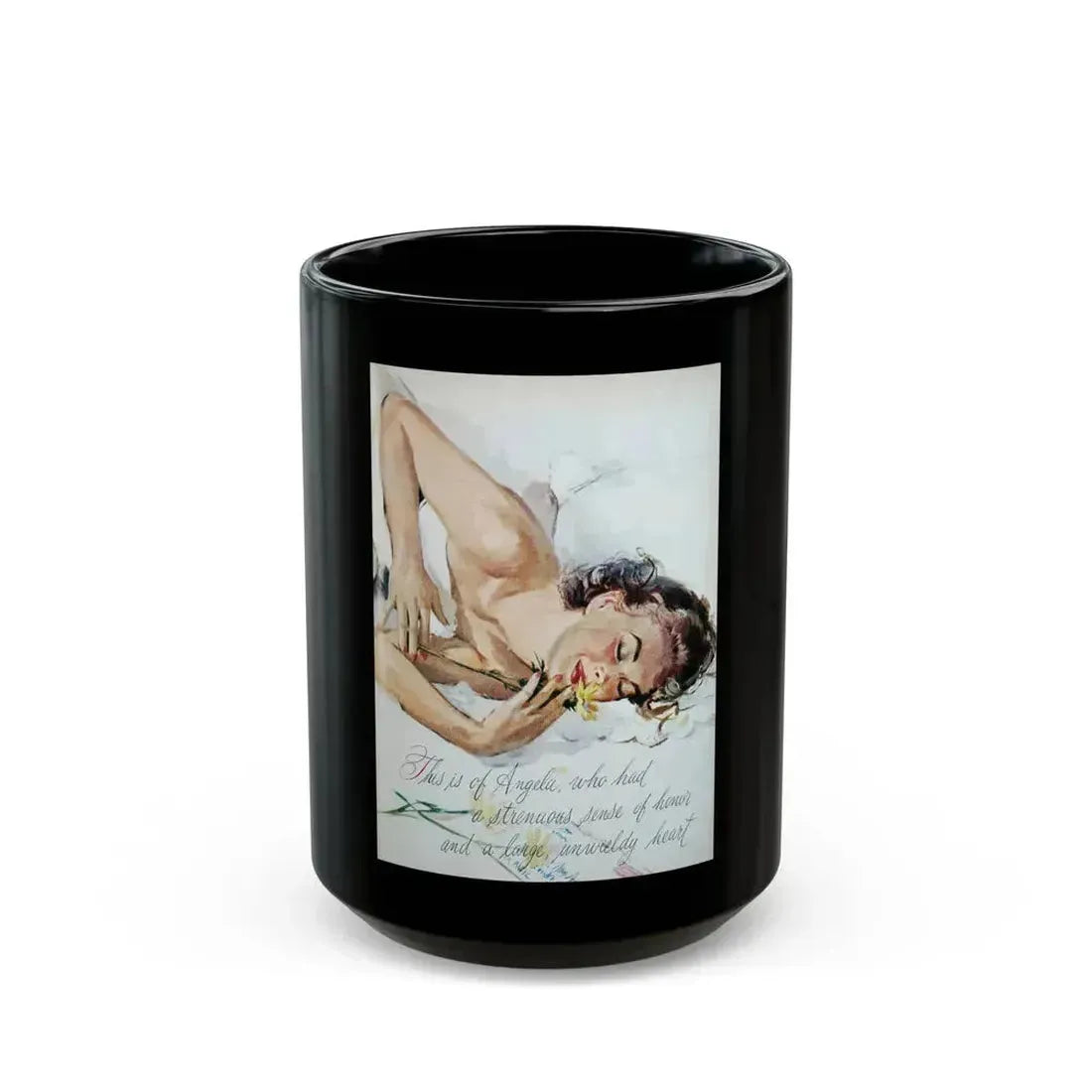 Between Doors, Good Housekeeping, February 1953 - Black Coffee Mug 15oz - Go Mug Yourself