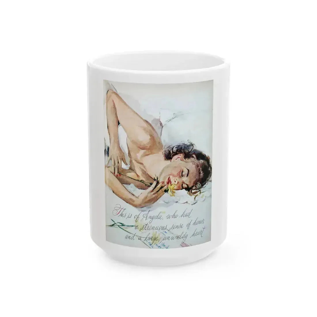 Between Doors, Good Housekeeping, February 1953 - White Coffee Mug 15oz - Go Mug Yourself