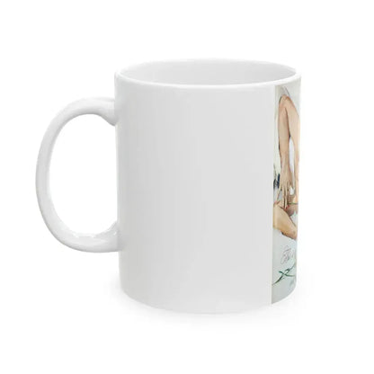 Between Doors, Good Housekeeping, February 1953 - White Coffee Mug - Go Mug Yourself