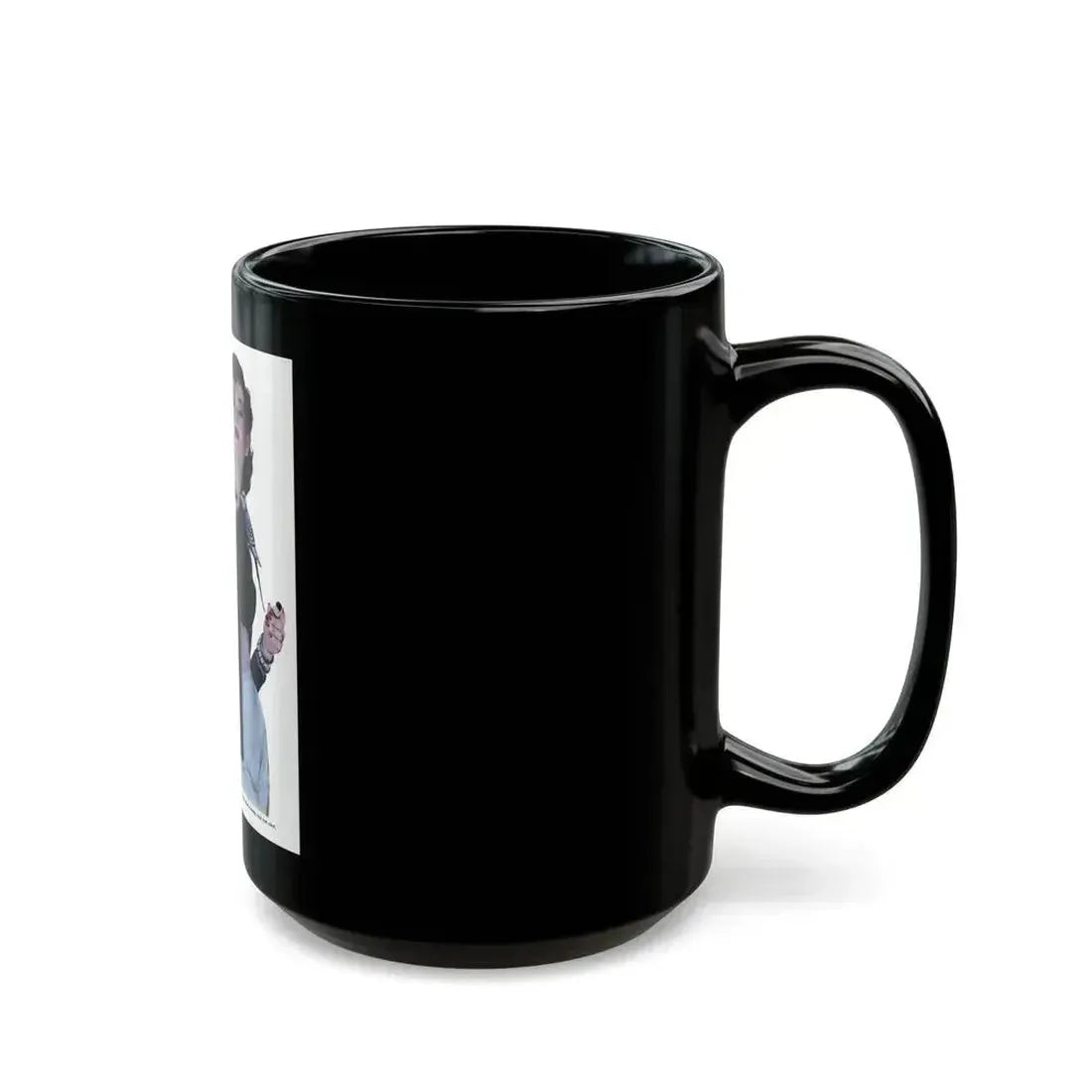 Between The Halves (1), Cosmopolitan, December 1957 - Black Coffee Mug - Go Mug Yourself