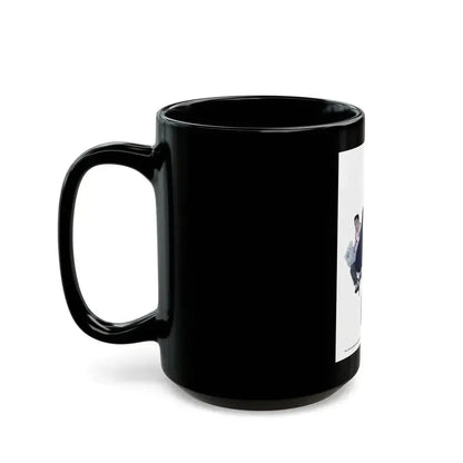 Between The Halves (1), Cosmopolitan, December 1957 - Black Coffee Mug - Go Mug Yourself