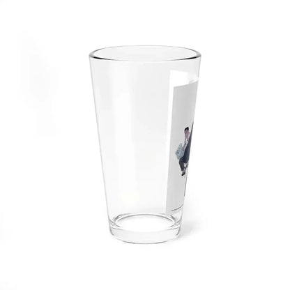 Between The Halves (1), Cosmopolitan, December 1957 (Magazine Illustration) Pint Glass 16oz - Go Mug Yourself