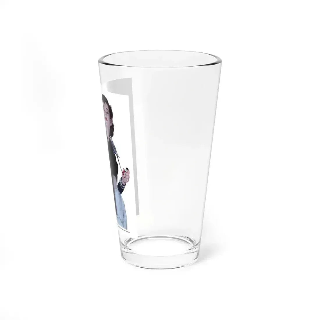 Between The Halves (1), Cosmopolitan, December 1957 (Magazine Illustration) Pint Glass 16oz - Go Mug Yourself