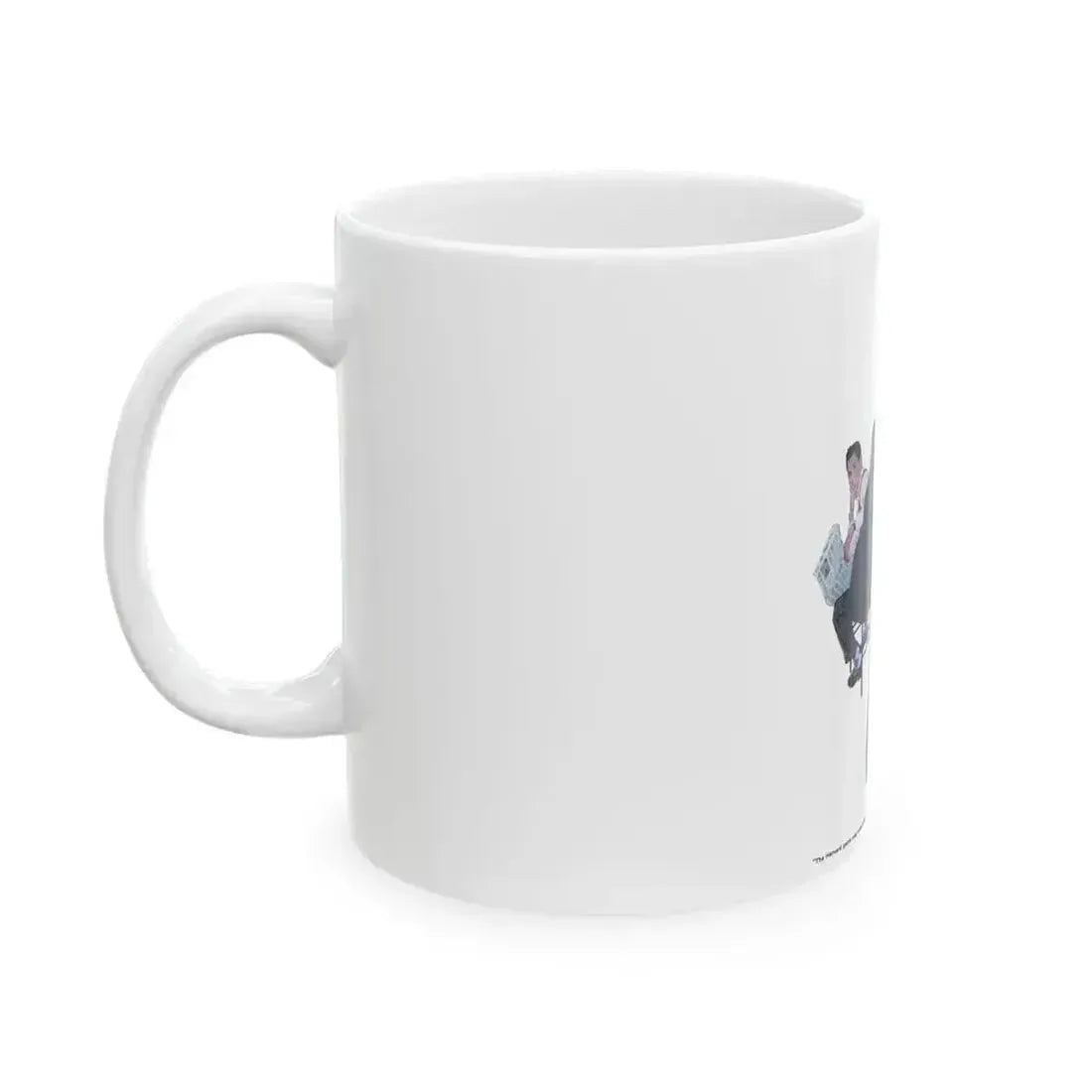 Between The Halves (1), Cosmopolitan, December 1957 - White Coffee Mug - Go Mug Yourself