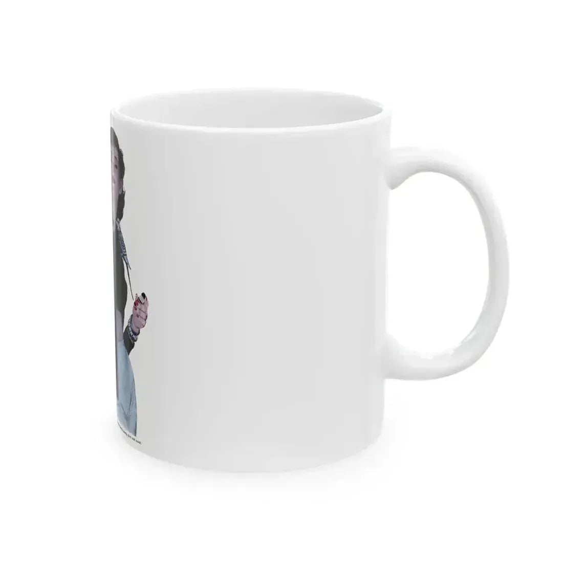 Between The Halves (1), Cosmopolitan, December 1957 - White Coffee Mug - Go Mug Yourself