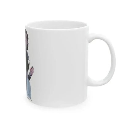 Between The Halves (1), Cosmopolitan, December 1957 - White Coffee Mug - Go Mug Yourself
