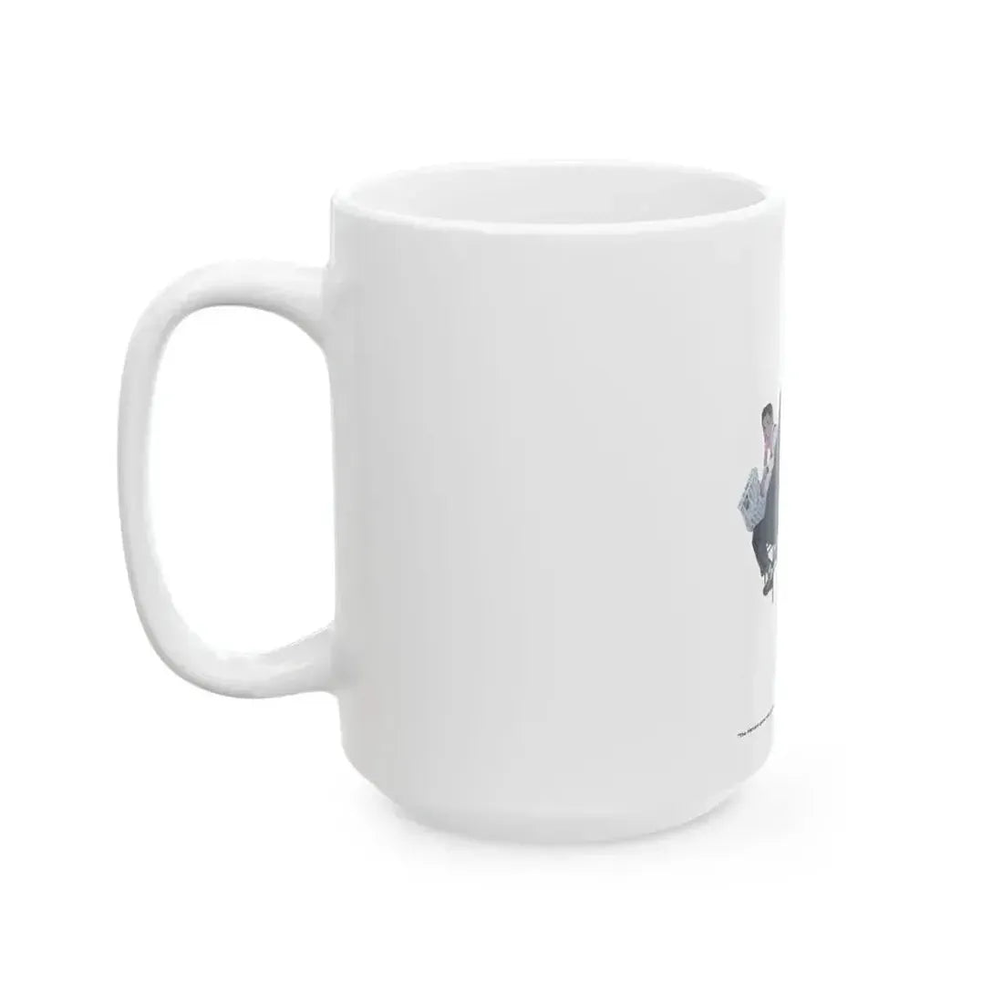 Between The Halves (1), Cosmopolitan, December 1957 - White Coffee Mug - Go Mug Yourself